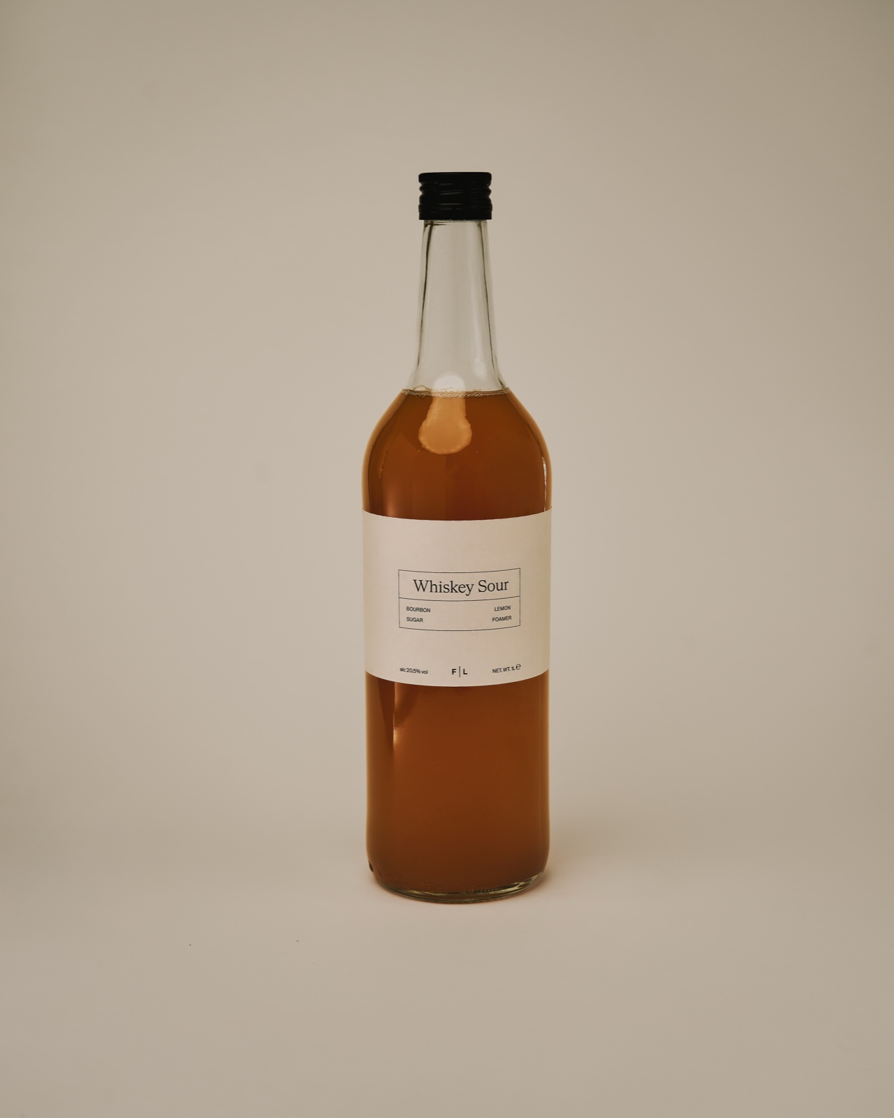 Amber one-litre bottle from the Foodlab range